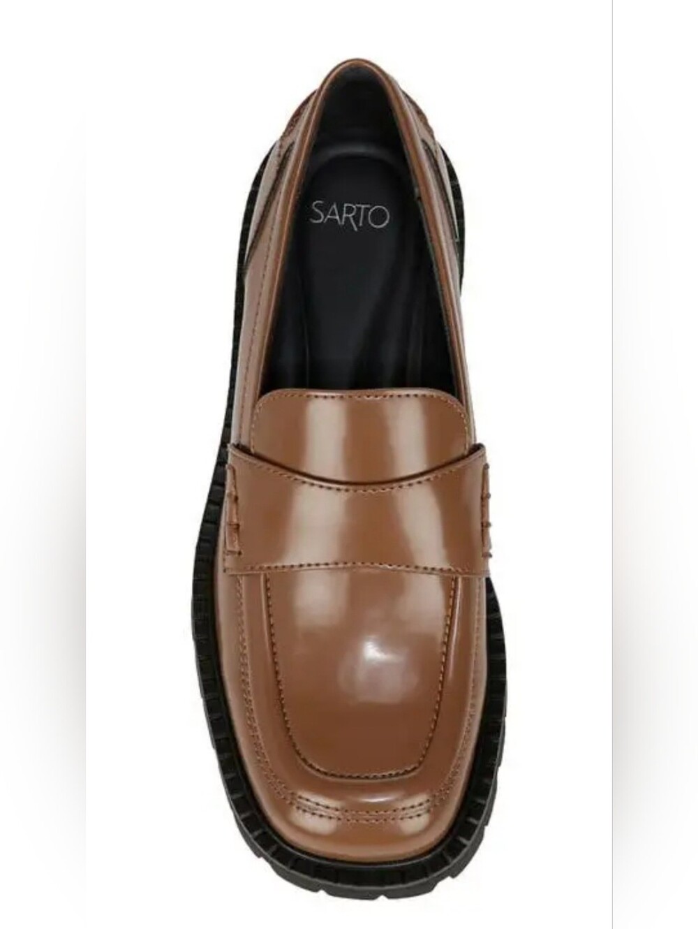 FRANCO SARTO DARBY TOFFEE LOAFERS - Picture 3 of 4